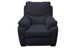 Collection Sorrento Leather Power Recliner Chair - Black